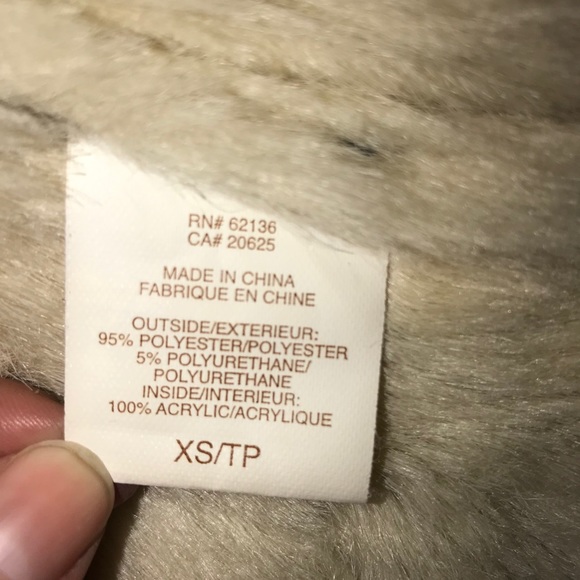 GUESS Double Breasted Faux Fur Lined Coat - Picture 9 of 10